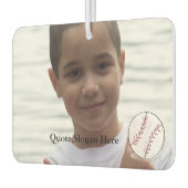 Kinder Foto Baseball Quote Name Air Freshener Luchtverfrisser (Links)