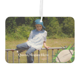 Kinder Foto Football Quote Name Air Freshener Luchtverfrisser
