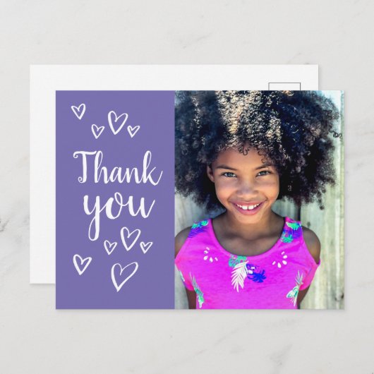 Kinder foto Hartelijk dank Briefkaart kaart (Voorkant / Achterkant)