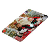 Kinder foto kerstkoelkast grootouders magneet (Linkerzijde)
