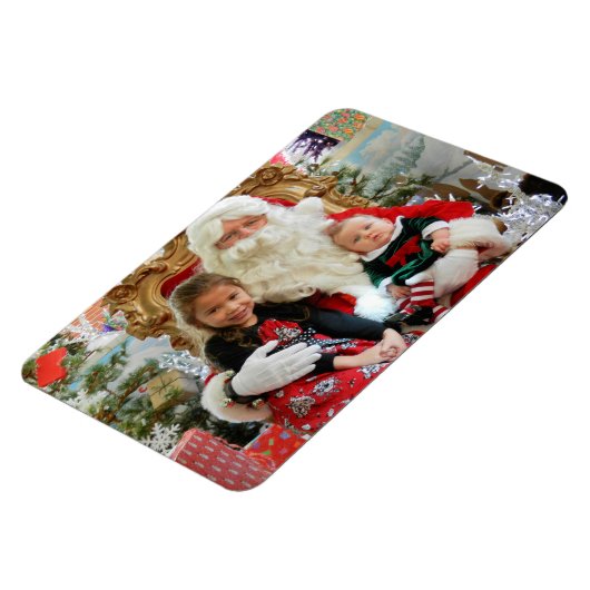 Kinder foto kerstkoelkast grootouders magneet (Linkerzijde)