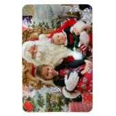 Kinder foto kerstkoelkast grootouders magneet (Verticaal)