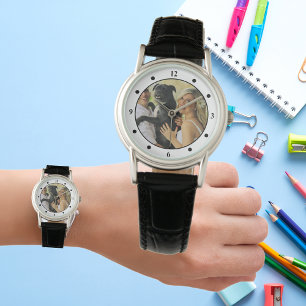 Kinder FOTO NAME Let op - Pet   Vrienden   Familie Horloge