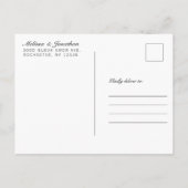 Kinder foto Sla de datum bruiloft Briefkaarten  (Achterkant)