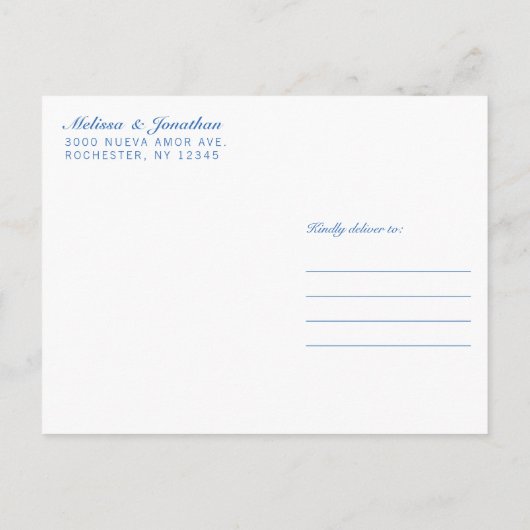 Kinder foto Sla de datum bruiloft Briefkaarten  (Achterkant)