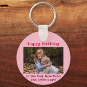 Kinder foto van beste mama ooit sleutelhanger (Voorkant)