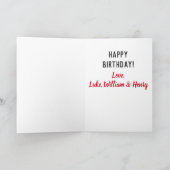 Kinder foto van beste vader ooit kaart (Binnen)