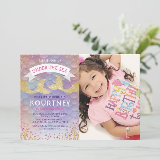 Kinder foto van Mumanie Birthday Kaart (Staand voorkant)