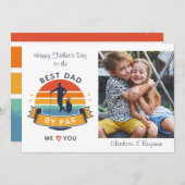 Kinder foto van vaders Dag Golf Dad Notitiekaartje (Voorkant / Achterkant)