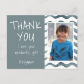Kinder foto Verjaardag Dank u Briefkaart (Voorkant)
