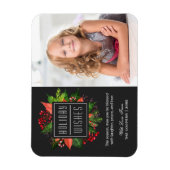 Kinder foto voor kerstcadeautjes met Happy Holiday Magneet (Verticaal)