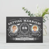  Kinder foto-weduwnaar-uitvindingen Chalkboard Kaart (Staand voorkant)