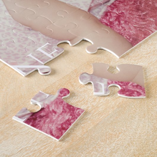 Kinder fotografie met minimale typografie Legpuzzel (Zijkant)