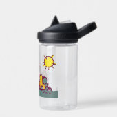 Kinder Fun BullDozer Bouwwagen Waterfles (Links)