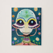 Kinder Fun Game Kleurrijke Schattigee Alien Legpuzzel (Verticaal)