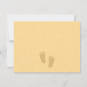 Kinder Fun Sandcastles Beach Verjaardagsfeest Kaart (Achterkant)