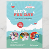 Kinder Funday Flyer Sjabloon (Voorkant)