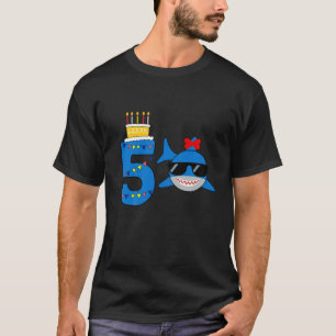 Kinder Funny 5 jaar oude haai T-shirt