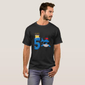 Kinder Funny 5 jaar oude haai T-shirt (Voorkant volledig)