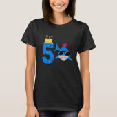 Kinder Funny 5 jaar oude haai T-shirt (Voorkant)