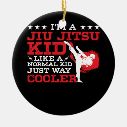 Kinder Funny BJJ & MMA Design Brazililian Jiu Jits Keramisch Ornament (Voorkant)