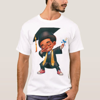 Kinder Funny Boys Afstudeerder Gifts Dabbing Afstu T-shirt