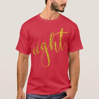 Kinder funny Cute Acht jaar oud, Happy 8th Birthed T-shirt