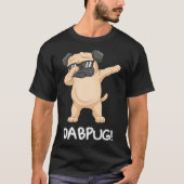 Kinder Funny Dabbing pug Gift dog zonnebrillen Dab T-shirt (Voorkant)