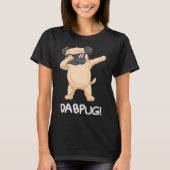 Kinder Funny Dabbing pug Gift dog zonnebrillen Dab T-shirt (Voorkant)
