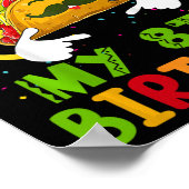 Kinder Funny Let's Taco over mijn achtste verjaard Poster (Hoek)