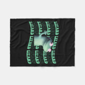 Kinder Funny Weirdcore Animal Groovy Lizard L Fleece Deken (Voorkant (Horizontaal))