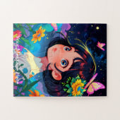 Kinder fusie van fantasie en anime kunst legpuzzel (Horizontaal)