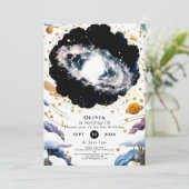 Kinder Galactische Ruimte Verjaardag Kaart (Staand voorkant)