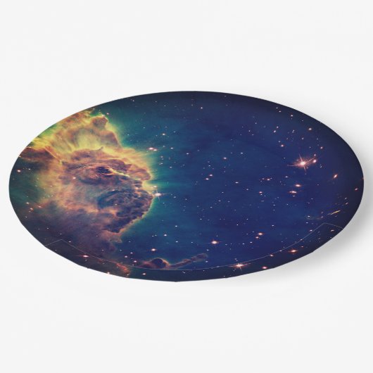 Kinder galaxruimte universum themparty moet hebben papieren bordje (Gekanteld)