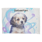 Kinder Galaxy Blue Puppy, Kussensloop (Voorkant)