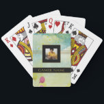 Kinder Gamer Party Naam & Foto Dream Clouds Pokerkaarten<br><div class="desc">Jullie zijn allemaal klaar voor de verjaardag van je Gamer! Je hebt een foto en de naam van je gamer nodig. Dit past snel aan: upload uw foto (het zal in het lijst passen) en typ de naam in het personalize vakje. Geweldig geheugen. OOK, kunt u een speciale naam of...</div>