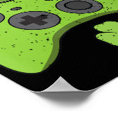 Kinder gamers van Fun Video Game Console St Patric Poster (Hoek)