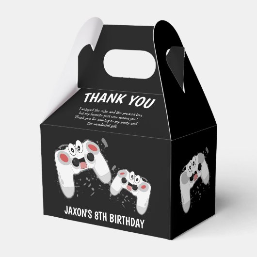 Kinder games Hartelijk dank voor het feest Bedankdoosjes (Achterkant)