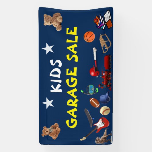 Kinder garage spandoek (Verticaal)