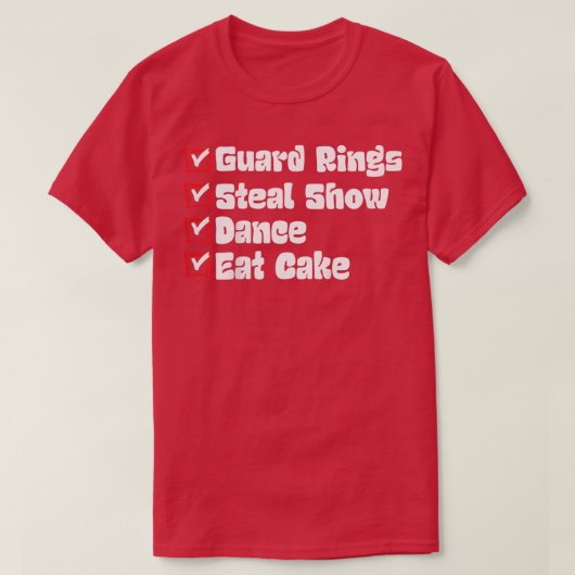 Kinder garde eet de Cake Ring Bearers Kinder Weddi T-shirt (Design voorkant)