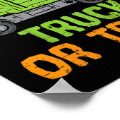 Kinder Garge Truck Pumpkins Peuter Poster (Hoek)