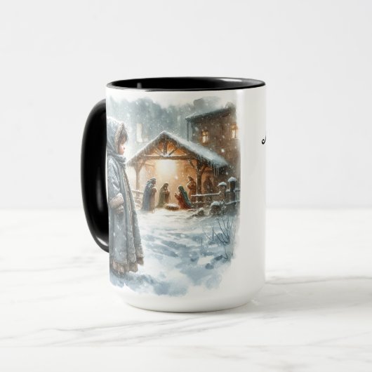 Kinder Geboorteplaats Christmas Coffee Mok Cup (Voorkant links)