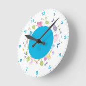 kinder geïllustreerde wandklok (Hoek)