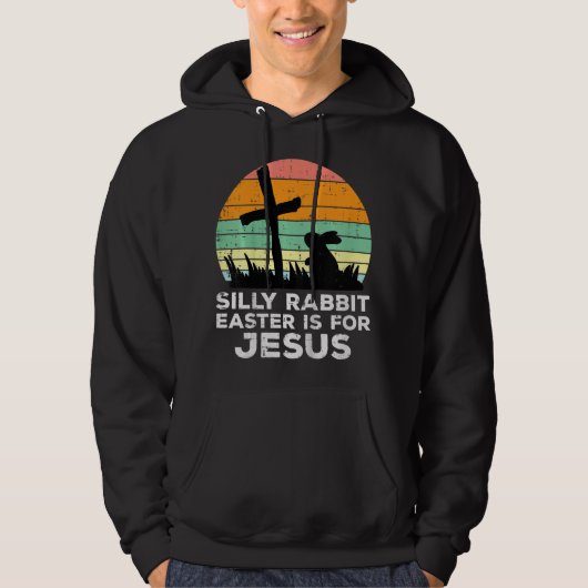 Kinder Gekke rabbijn Pasen is voor Jezus Christene Hoodie (Voorkant)