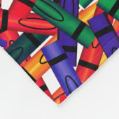 Kinder gekruiste Crayons Crayon Room Décor Blanket Fleece Deken (Hoek)