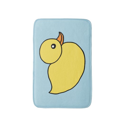 Kinder gele Baby Duck Duckie Bathroom Bath Mat Rug (Voorkant Verticaal)