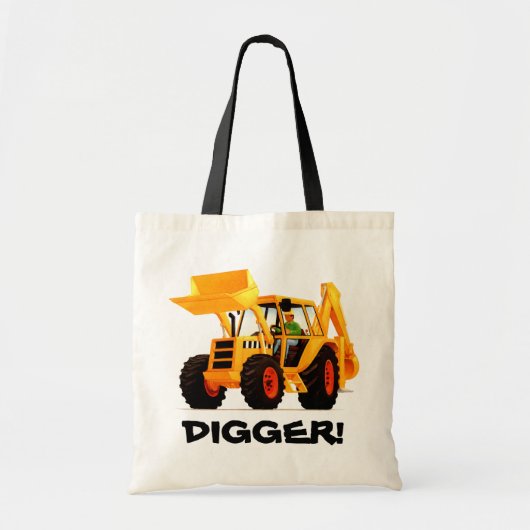 Kinder Gele Digger Tote Bag (Voorkant)