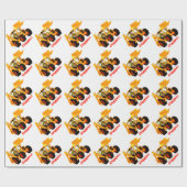 Kinder Gele Digger van de Douane Cadeaupapier (Vlak)