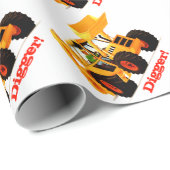 Kinder Gele Digger van de Douane Cadeaupapier (Rol Hoek)