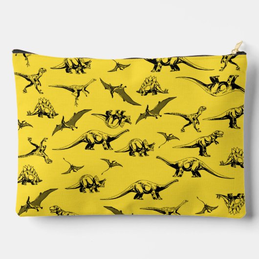 Kinder gele dinosaurus toilettas etui (Achterkant)